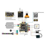 Wholesale T-MOTOR F7 PRO STM32F722 RET6 F7 V2 Flight Controller Type-C Built- in Wi-Fi 8x PWM BF/INAV for RC Racing Drones
